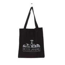 Bolsa Ecobag 100% algodão Black Estampa RIO DE JANEIRO Bolsa Ecobag 100% algodão Black Estampa RIO DE JANEIRO