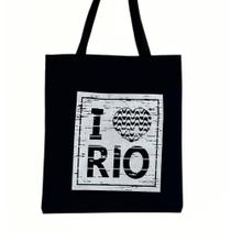 Bolsa Ecobag 100% algodão Black I 3 RIO