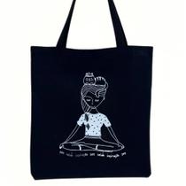 Bolsa Ecobag 100% algodão Black PAZ, SAUDE, INSPIRAÇÃO