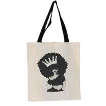 Bolsa Ecobag 100% algodão BLK KING (alça preta)