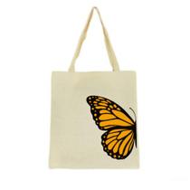 Bolsa Ecobag 100% algodão BUTTERFLY LARANJA