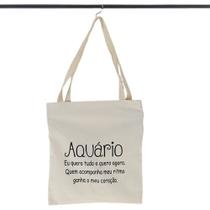 Bolsa Ecobag 100% algodão Estampa AQUÁRIO Bolsa Ecobag 100% algodão Estampa AQUÁRIO