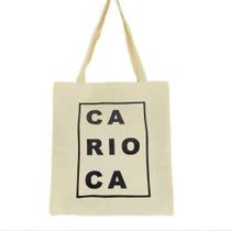 Bolsa Ecobag 100% algodão Estampa CARIOCA Bolsa Ecobag 100% algodão Estampa CARIOCA