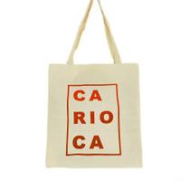 Bolsa Ecobag 100% algodão Estampa CARIOCA (vermelho)