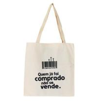 Bolsa Ecobag 100% algodão Estampa COMPRADOS NÃO SE VENDEM