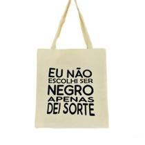 Bolsa Ecobag 100% algodão Estampa DEI SORTE
