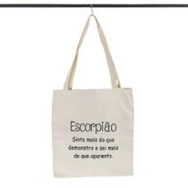 Bolsa Ecobag 100% algodão Estampa ESCORPIÃO