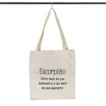 Bolsa Ecobag 100% algodão Estampa ESCORPIÃO