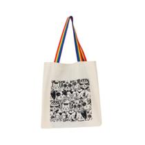 Bolsa Ecobag 100% algodão Estampa GATOS (arco-íris)