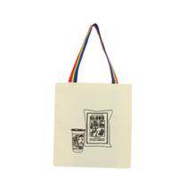 Bolsa Ecobag 100% algodão Estampa GLOBO E MATE (Alça arco-íris)