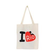 Bolsa Ecobag 100% algodão Estampa I 3 RIO Bolsa Ecobag 100% algodão Estampa I 3 RIO