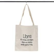 Bolsa Ecobag 100% algodão Estampa LIBRA