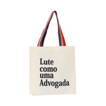 Bolsa Ecobag 100% algodão Estampa LUTE COMO ADV (arco-íris) Bolsa Ecobag 100% algodão Estampa LUTE COMO ADV (arco-íris)