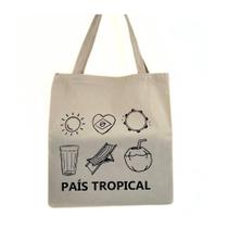 Bolsa Ecobag 100% algodão estampa PAÍS TROPICAL