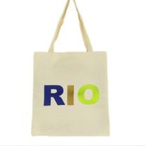 Bolsa Ecobag 100% algodão Estampa RIO (colorida)