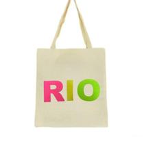 Bolsa Ecobag 100% algodão Estampa RIO PINK Bolsa Ecobag 100% algodão Estampa RIO PINK