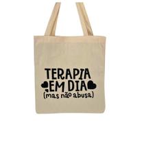 Bolsa Ecobag 100% algodão Estampa Terapia