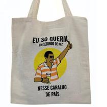 Bolsa Ecobag 100% algodão Estampa ZECA PAGODINHO (laranja) Bolsa Ecobag 100% algodão Estampa ZECA PAGODINHO (laranja)