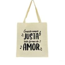 Bolsa Ecobag 100% algodão FORMA DE AMOR Bolsa Ecobag 100% algodão FORMA DE AMOR