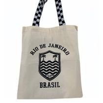 Bolsa Ecobag 100% algodão OSK (xadrez) - CARIOCA MAIS