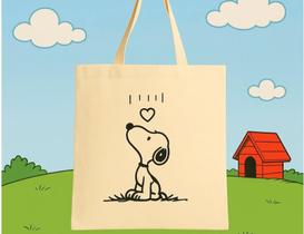 Bolsa Ecobag 100% algodão SNOOPY LOVE