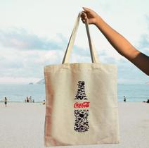 Bolsa Ecobag 100% Algodão Sustentavel Cor cru Tema Refri