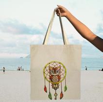 Bolsa Ecobag 100% algodão Tema Coruja