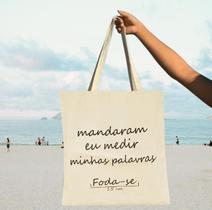 Bolsa Ecobag 100% Algodão tema MANDARAM MEDIR Bolsa Ecobag 100% Algodão tema MANDARAM MEDIR