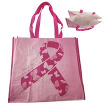 Bolsa Ecobag Conscientizaçao Cancer de Mama Sacola Ecologica Mercado Compras Feira Dobravel Resistente Multiuso Praticidade