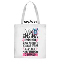 Bolsa Ecobag Dia Dos Professores Corujinhas Professoras