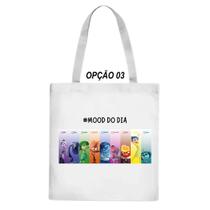Bolsa Ecobag Divertidamente 2 Alegria Ansiedade Tristeza
