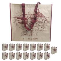 Bolsa Ecobag Ecologica Kit 15 Unidades Mercado Compras Trabalho Dobravel Alça Resistente Bolsa Ecobag Ecologica Kit 15 Unidades Mercado Compras Trabalho Dobravel Alça Resistente