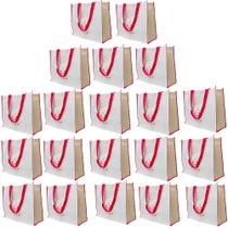 Bolsa Ecobag Kit 20 Uni Sacola de Ombro Reutilizavel Economica Compras Mercado Retornavel Dobravel Ecologica