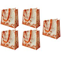 Bolsa Ecobag Kit 5 Uni Sacola De Ombro Compras Mercado Dobravel Portatil Bolsa Ecobag Kit 5 Uni Sacola De Ombro Compras Mercado Dobravel Portatil