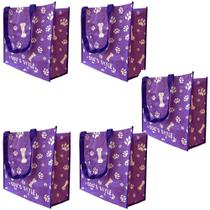 Bolsa Ecobag Kit 5 Uni Sacola Ombro Compras Mercado Bolsa Ecobag Kit 5 Uni Sacola Ombro Compras Mercado