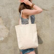 Bolsa Ecobag Lisa 100% algodão cru 32x38 Sacola Ecológica
