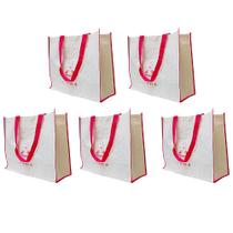 Bolsa Ecobag Sacola de Ombro Ecologica Kit 5 Uni Compras Mercado Reutilizavel Reciclavel Multiuso Bolsa Ecobag Sacola de Ombro Ecologica Kit 5 Uni Compras Mercado Reutilizavel Reciclavel Multiuso