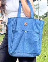 Bolsa Ecobag Sacola de ombro Feminina Jeans Grande Capacidade Casual - ZEE BAGS