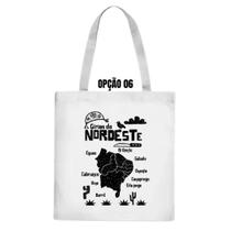 Bolsa Ecobag Xilogravura Eu Amo O Nordeste Bom Demais Gírias