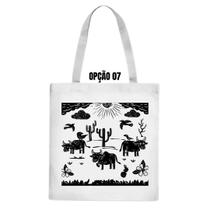 Bolsa Ecobag Xilogravura Eu Amo O Nordeste Bom Demais Gírias