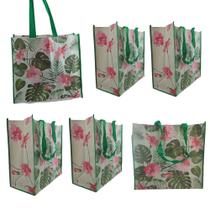 Bolsa Ecologica Ecobag Kit 6 Uni Sacola Ombra Reutilizavel Compras Mercado Retornavel Economica