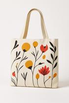 Bolsa Ecológica Floral Colorida em Algodão Reciclado