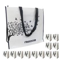Bolsa Ecologica Sacola Ecobag Kit 13 Unidades Compras Mercado Dobravel Reutilizavel Retornavel Multiuso Resistente