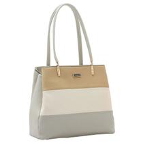 Bolsa Elegante 3 Divisões Feminina Chenson 84697 Cinza