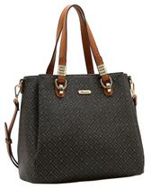 Bolsa Elemento Gráfico - Alça de Mão - Chenson 3485611 - Café Bolsa Elemento Gráfico - Alça de Mão - Chenson 3485611 - Café