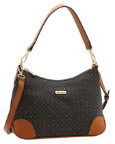Bolsa Elemento Gráfico - Alça de Ombro - Chenson 3485615 - Café Bolsa Elemento Gráfico - Alça de Ombro - Chenson 3485615 - Café