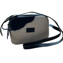Bolsa Em Couro e Pelo