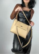 Bolsa Em Couro Legitimo B.1062 Bege