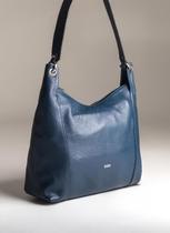 Bolsa Em Couro Legitimo B.1116 Azul marinho