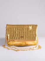 Bolsa Em Couro Legitimo B.1119 Cobra Ouro